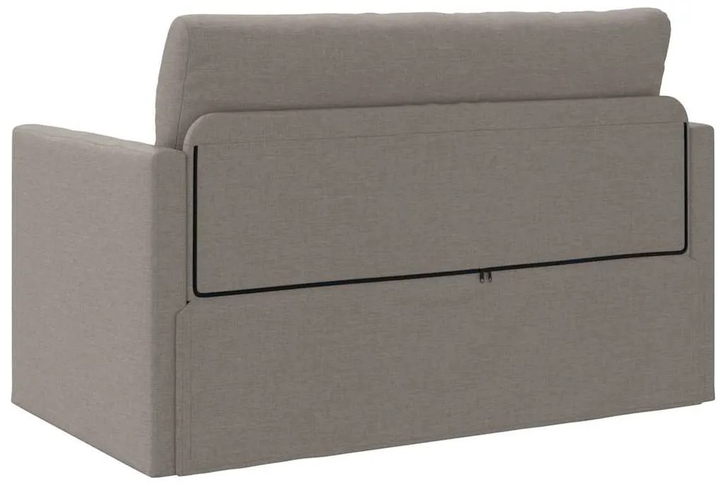 Sofá-Cama 2 em 1 Taupe 124x71x78 cm Tecido