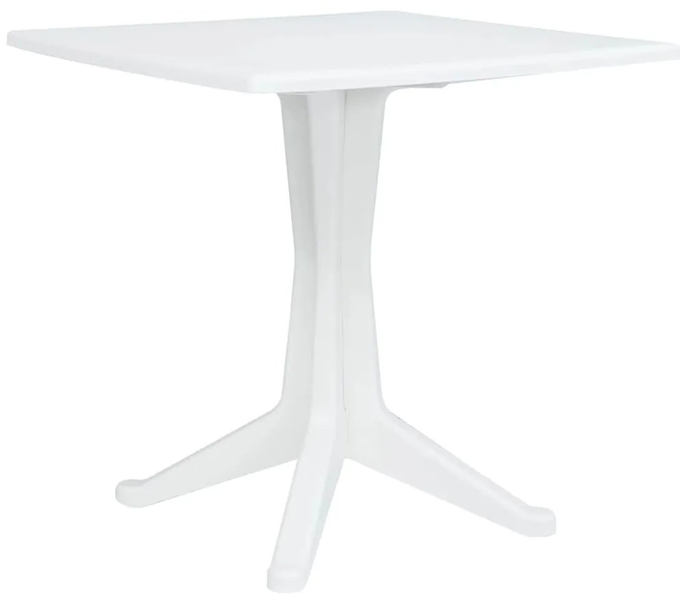 vidaXL Mesa de Jardim Branco 70 x 70 x 71.7 cm Plástico