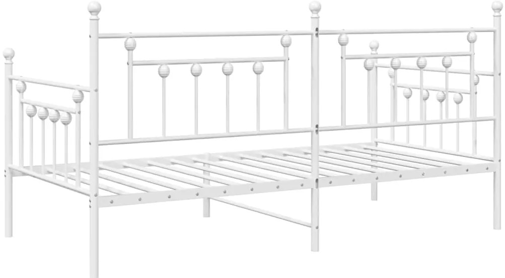 Estrutura de Cama Dia Branco 100x200 cm Aço