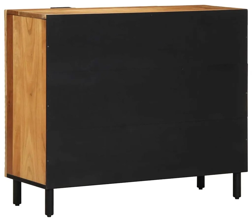 Sideboard vidaXL 90x33x75 cm Madeira Sólida de Acácia