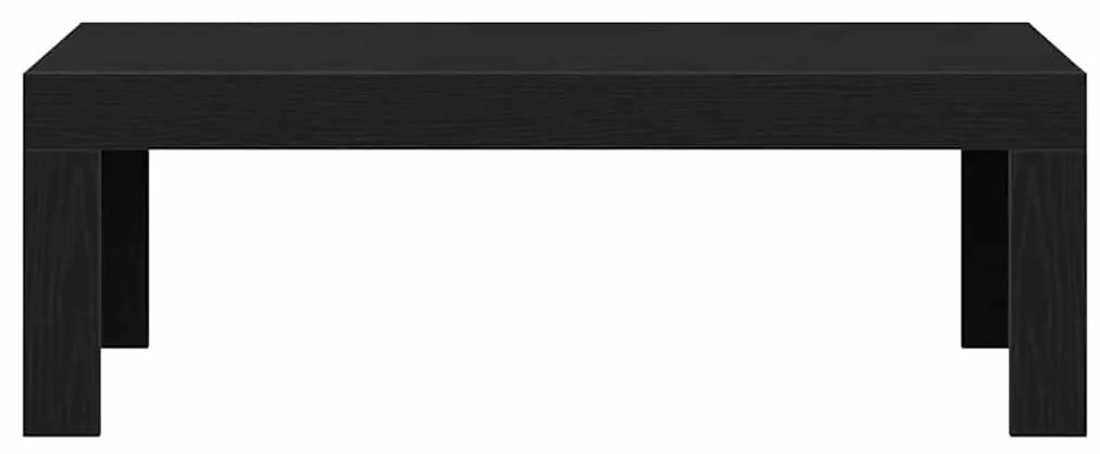 Mesa de Centro vidaXL Preto Carvalho 102x50x35 cm Madeira Engenheirada