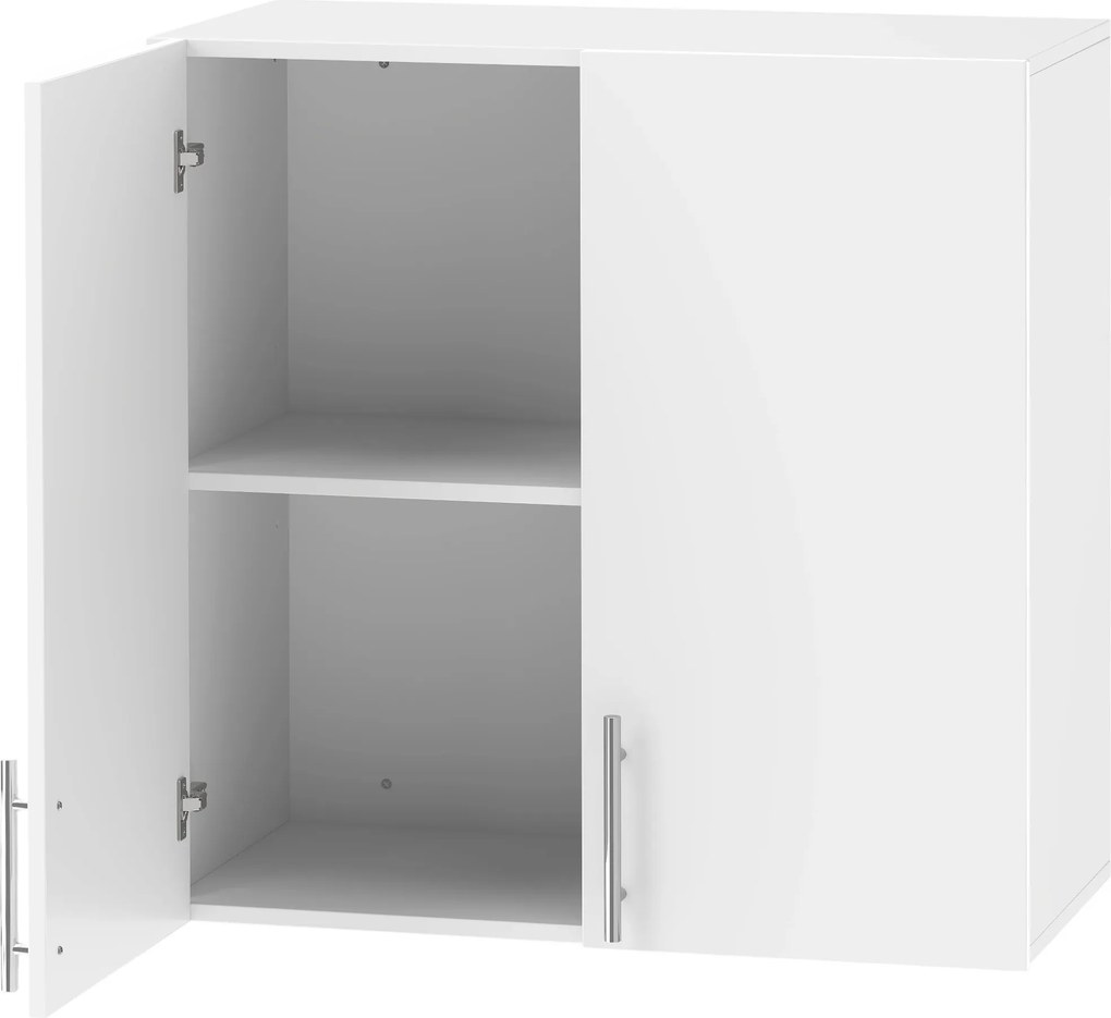 HOMCOM Armário de Parede para Banheiro com 2 Portas, 60x31x60 cm, Branco | Aosom Portugal