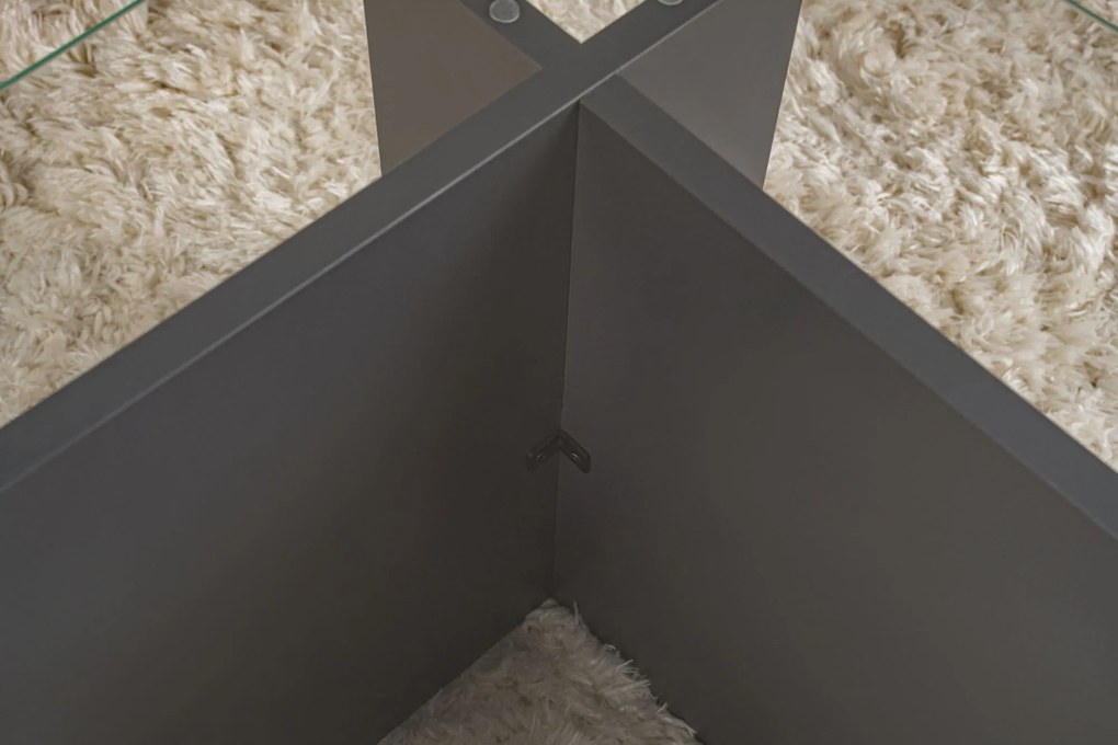 Mesa de Café Vetrino – Antracite – 105x40x65 cm