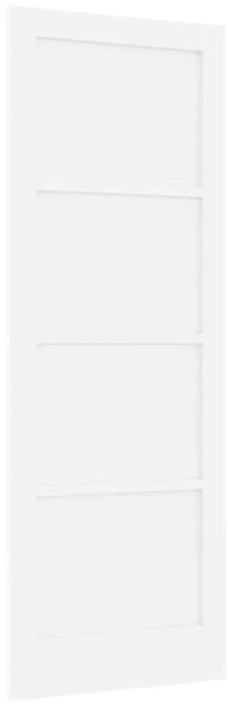 Porta Interna "ORKDAL" Branca 78x211x4 cm Porta de Madeira Sólida de P