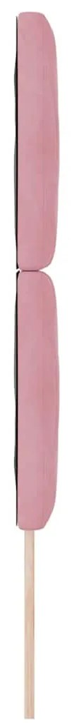 Cabeceira LED Blocos de Diamante Rosa 80 cm em Veludo