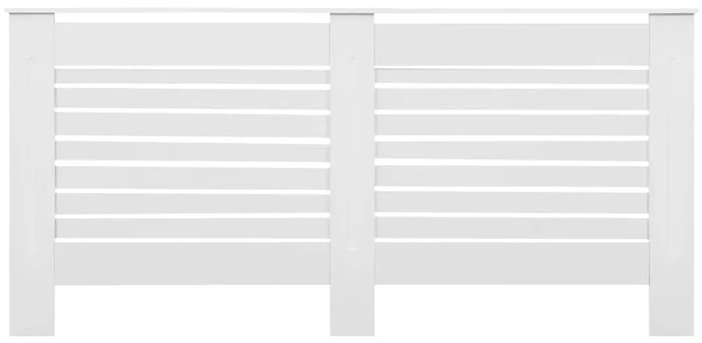 Cobertura de radiador 172x19x81,5 cm MDF branco