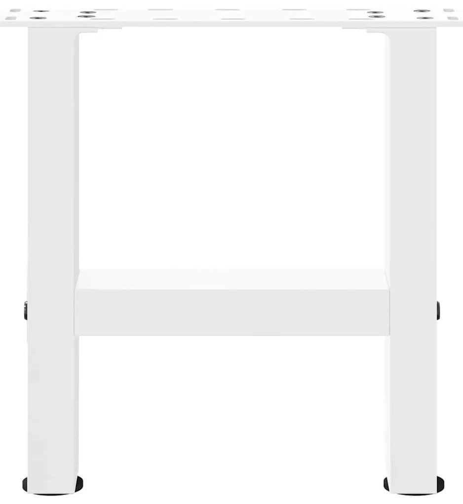 Pés para mesa de centro , brancos, 2 peças, 30x(30-31) cm, aço