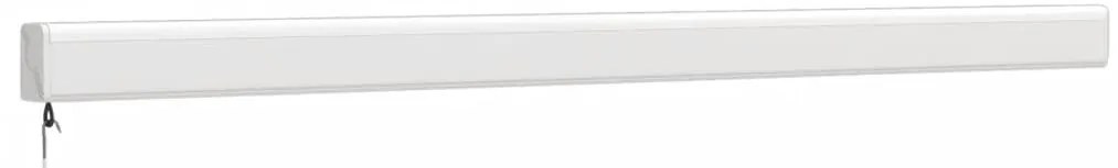 Toldo retrátil 3,5x2,5 m tecido e alumínio azul e branco