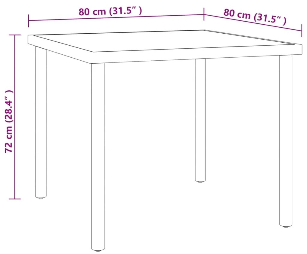 3 pcs conjunto de jantar para exterior aço