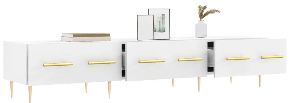 Móvel de TV 150x36x30 cm derivados de madeira branco