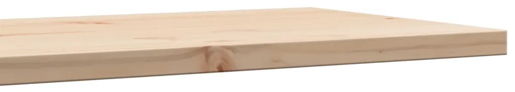Tampo de mesa retangular 110x40x2,5 cm madeira de pinho maciça