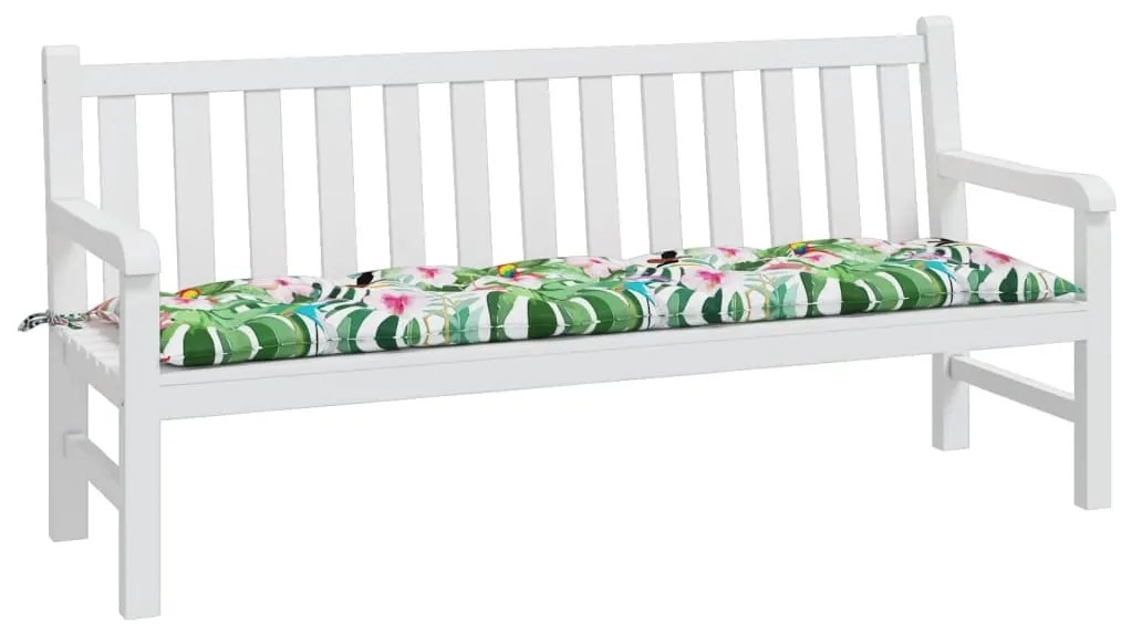 Almofadão p/ banco jardim 180x50x7 cm tecido oxford multicolor