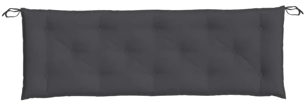 Almofadões banco jardim 2pcs 150x50x7cm mesclado tecido