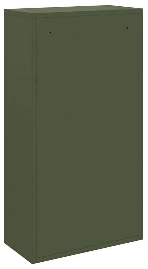 Caixa de Entrega Verde-Azeitona 44x22x82 cm Aço
