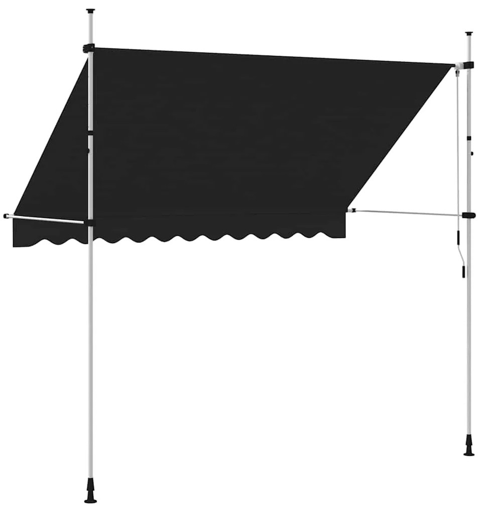 Toldo retrátil manual 300 cm antracite