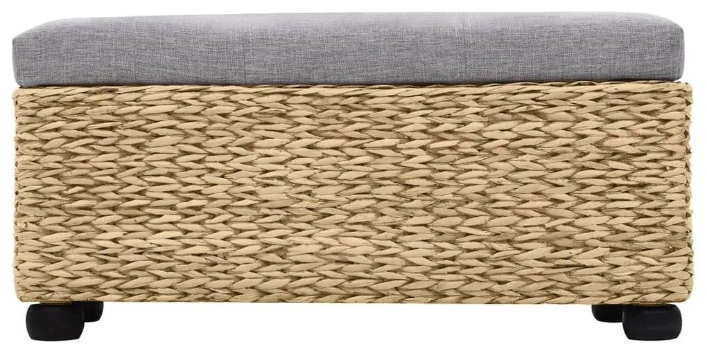 Conjunto de bancos 2 pcs erva marinha cinzento