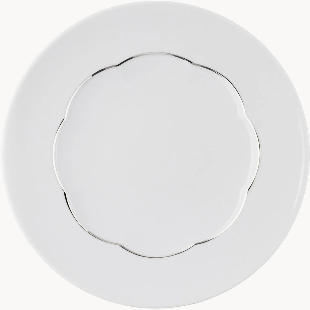 Pratos de jantar em porcelana Sonetto, conjunto de 6
