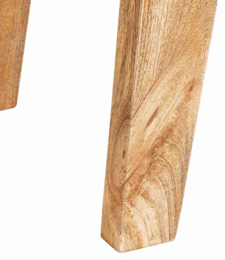Mesas de canto com gaveta Castanho Madeira de mangueira maciça