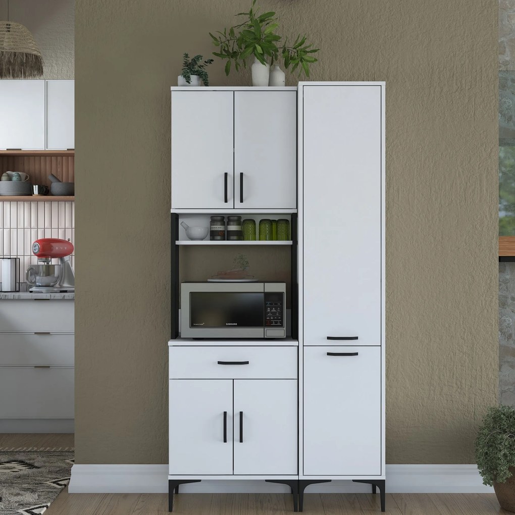 Armário Multiusos JE121 – Branco – 100x198,6x40 cm