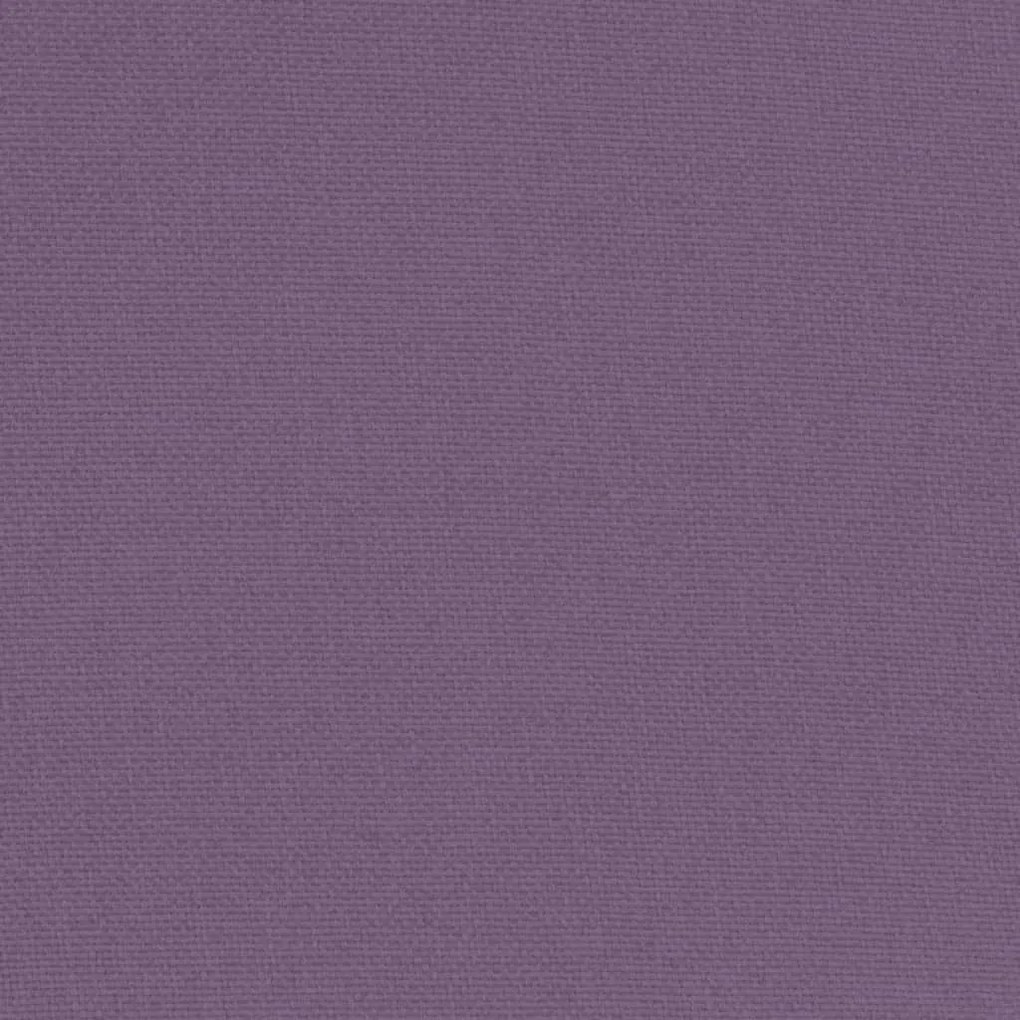 Poltrona com apoio de pés tecido roxo