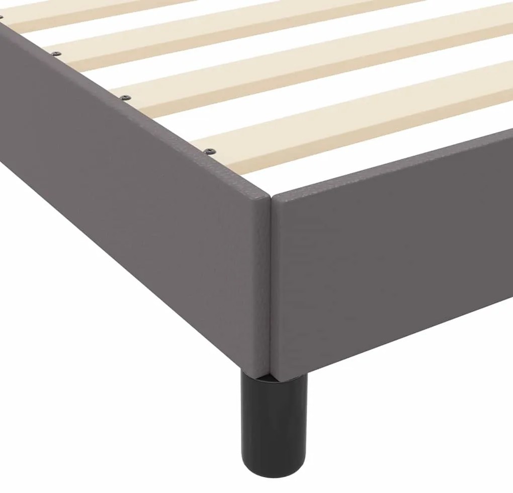 Cama Outros Cinzeto 140 x 200 cm Couro sintético