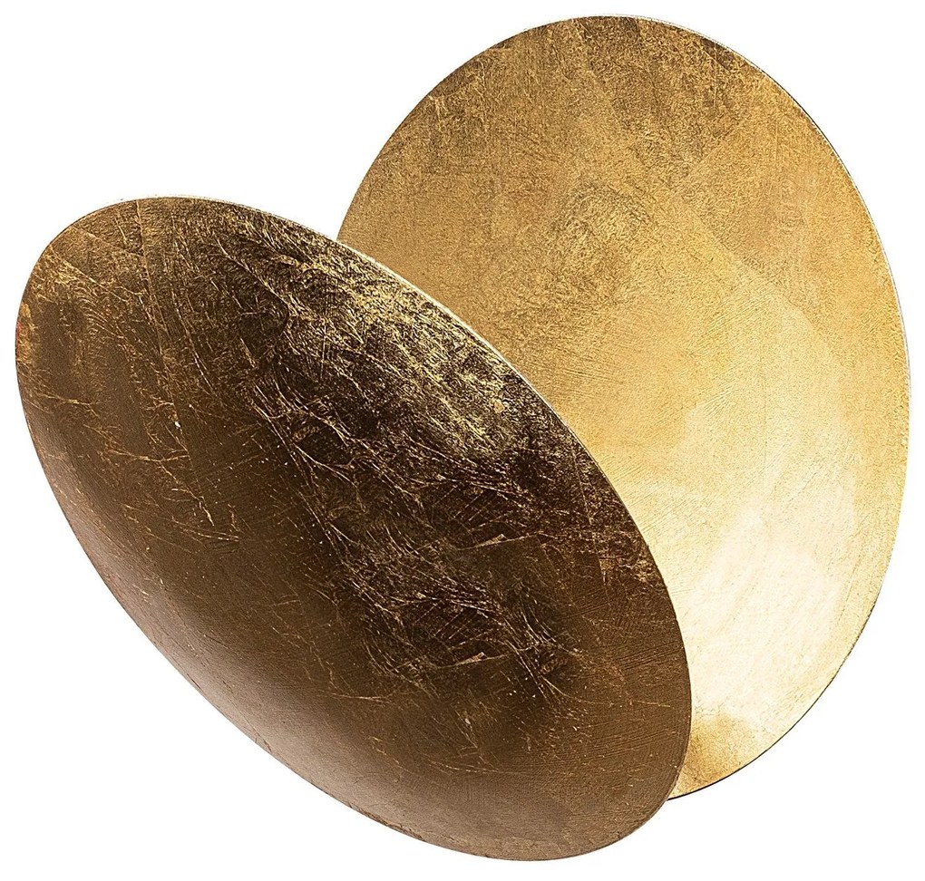 Candeeiro de Parede Yosma - Dourado - 25cm x 25cm x 16cm