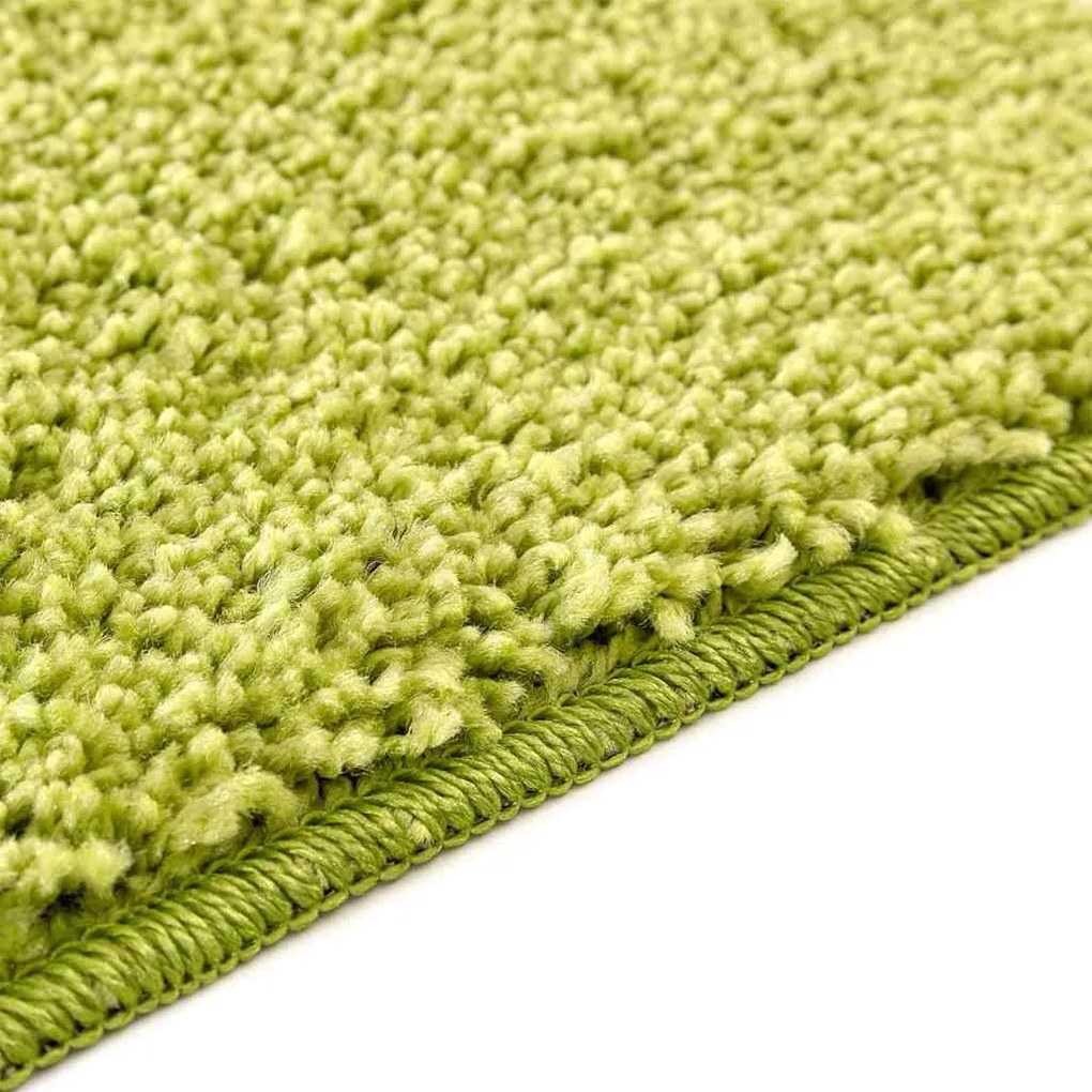 Conjunto de 3 Tapetes de Banho vidaXL Verde Polipropileno Antiderrapan