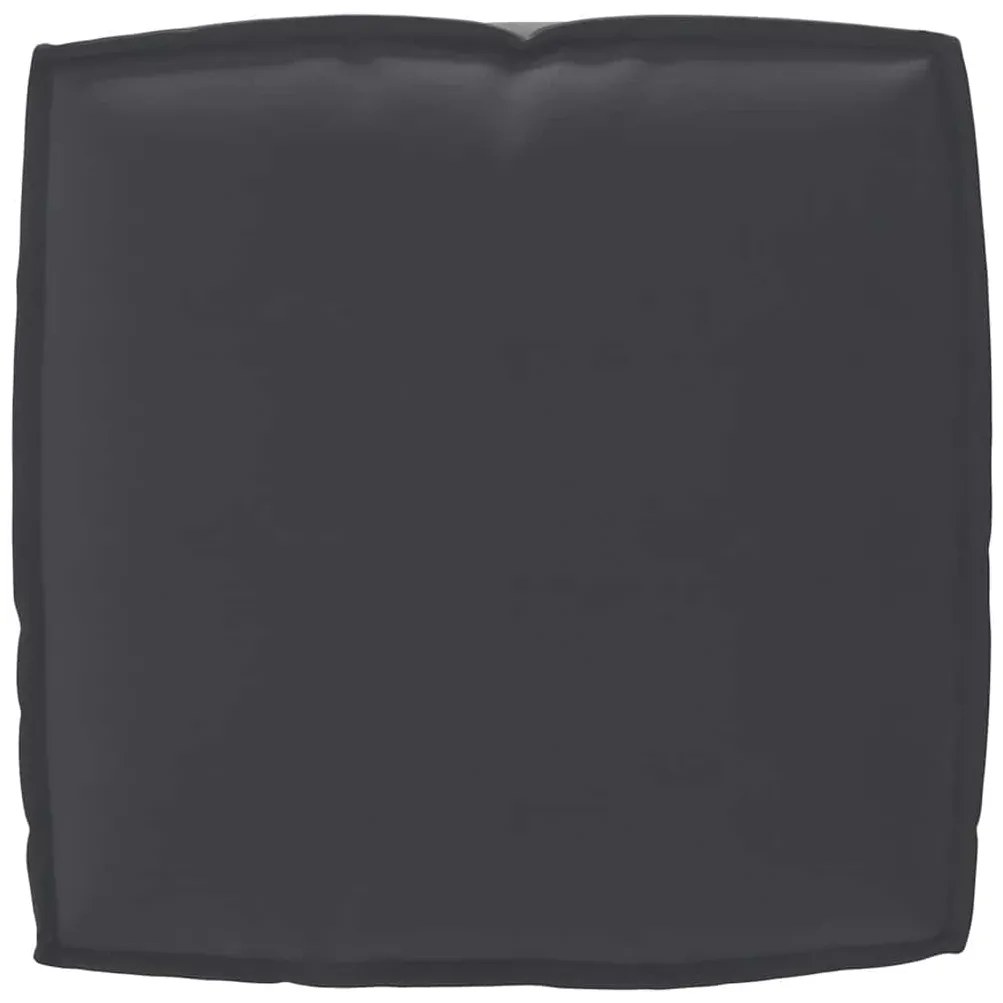 Conjunto de Almofadas de Palete em 2 Peças Preto em Tecido Oxford