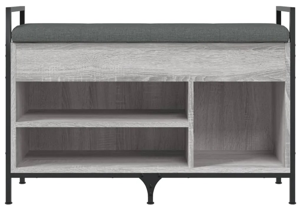 Banco sapateira 85,5x32x57,5 cm derivados madeira cinza sonoma