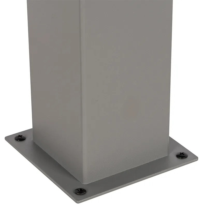 Candeeiro de pé moderno para exterior cinzento 30 cm IP44 - Dinamarca Moderno