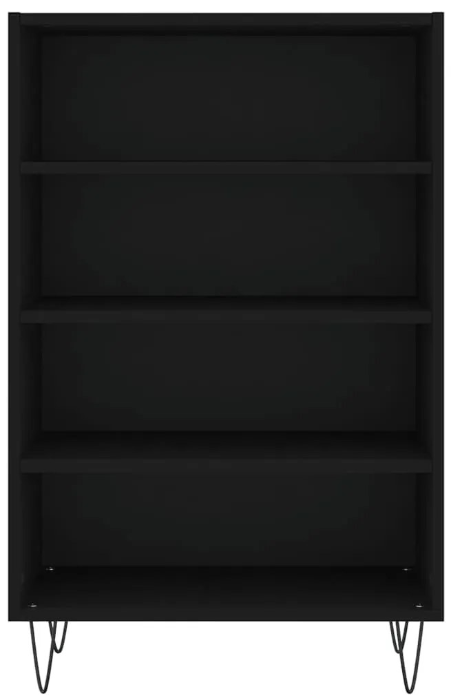 Armário alto 57x35x90 cm derivados de madeira preto