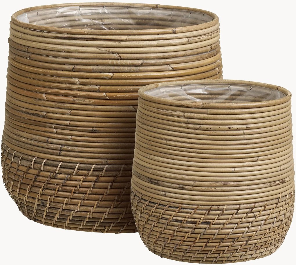 Vasos em vime Moro, conjunto de 2