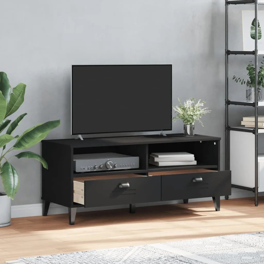 Móvel de TV VIKEN derivados de madeira preto