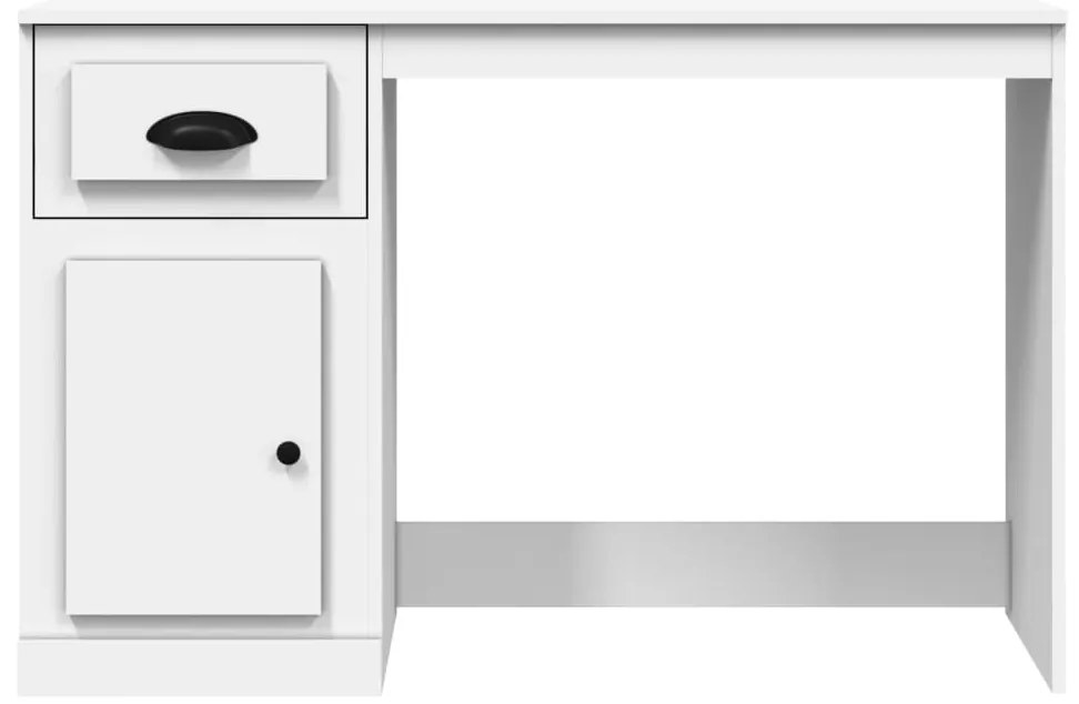 Secretária c/ gaveta 115x50x75 cm derivados de madeira branco
