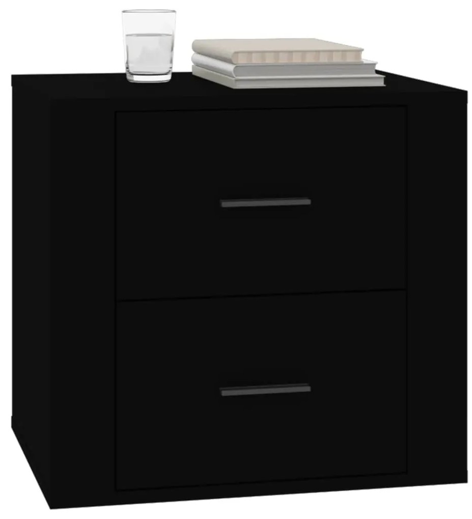 Mesa de cabeceira 50x39x47 cm preto