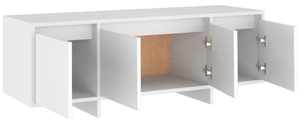 Móvel de TV 120x30x40,5 cm derivados de madeira branco