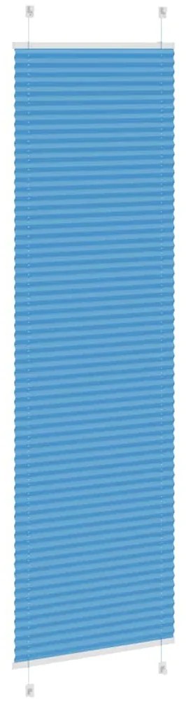 Plissado Cego Azul 65x200 cm Largura Tecido 64,4 cm Poliéster