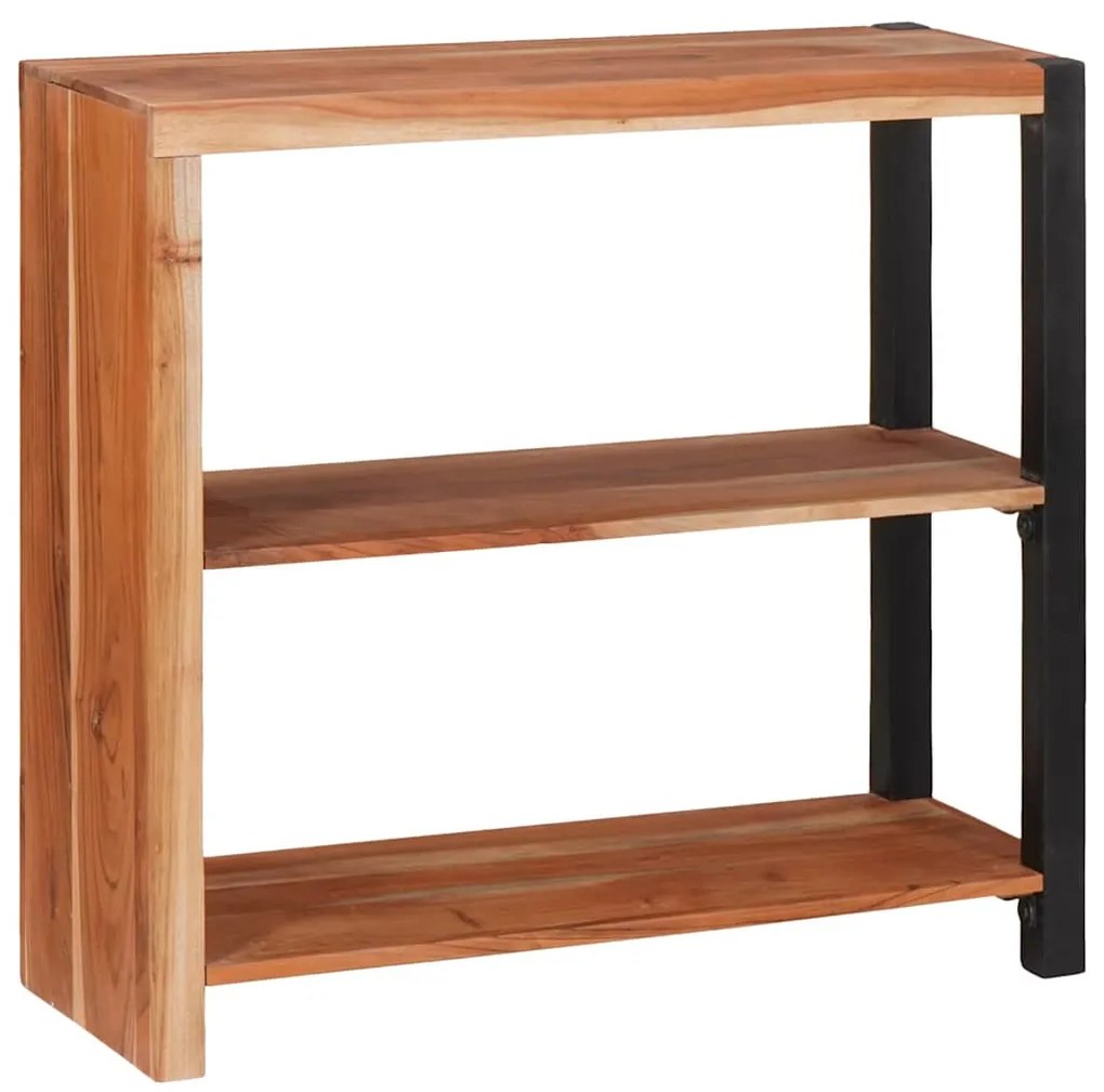 vidaXL Estante Castanho 80 x 30 x 75 cm Madeira Sólida de Acácia
