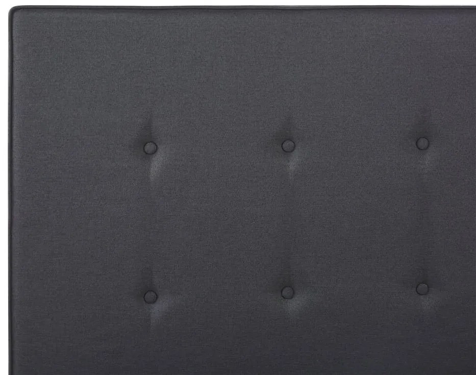 Cama de casal em tecido cinzento escuro 160 x 200 cm AMBASSADOR Beliani