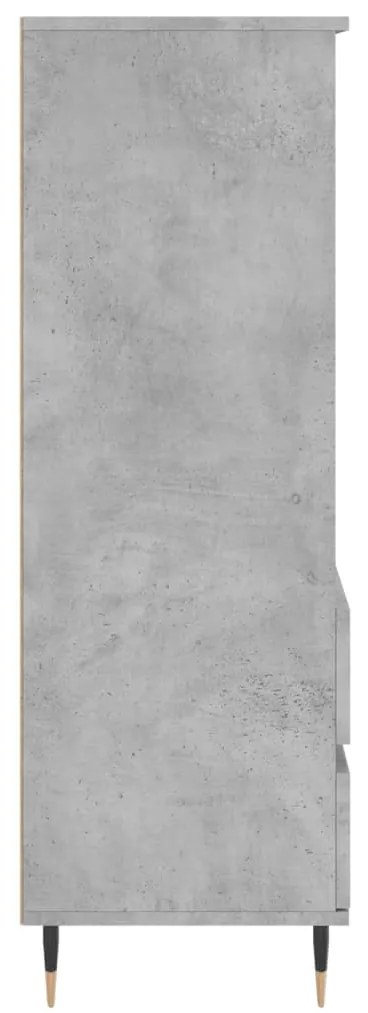 Aparador alto 40x36x110cm derivados de madeira cinzento cimento