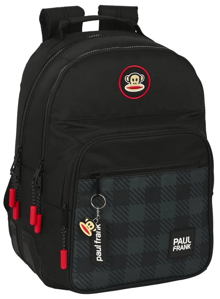 Mochila Escolar Paul Frank Campers Preto (32 X 42 X 15 cm)