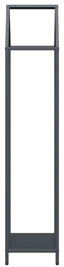 Suporte para lenha 40x25x120 cm aço laminado a frio antracite