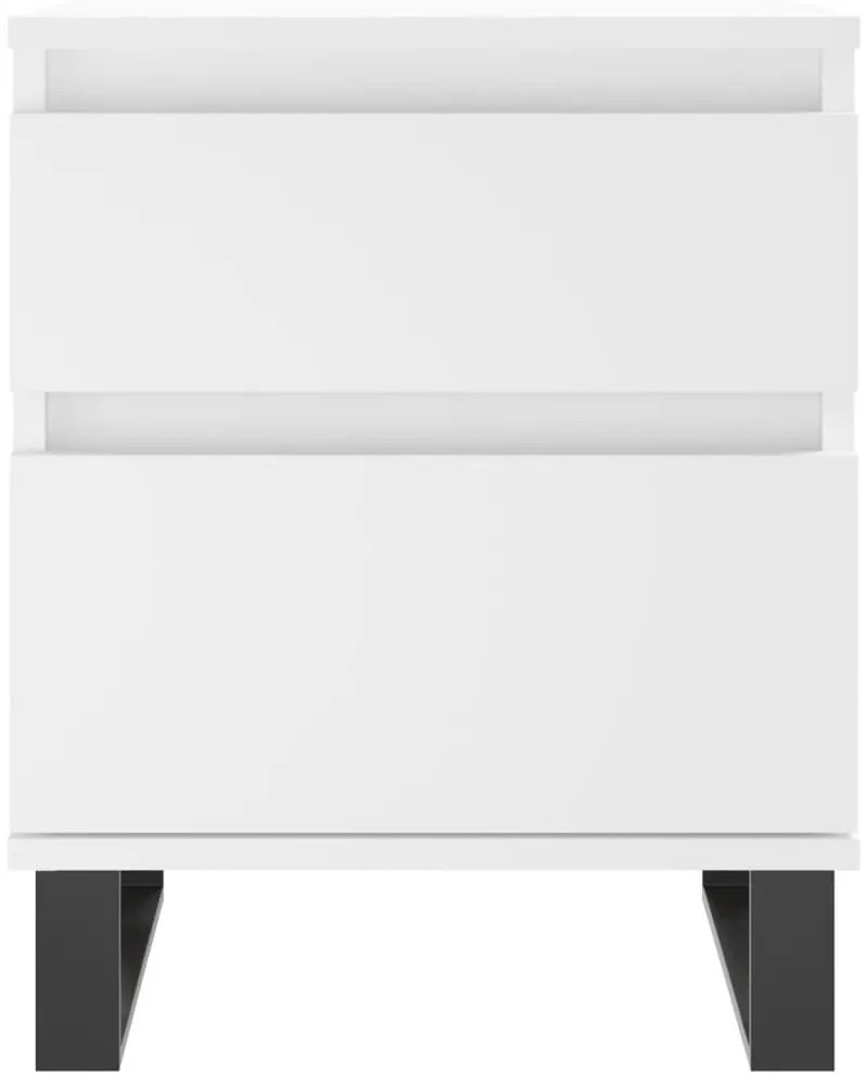 Mesa de cabeceira 40x35x50 cm derivados de madeira branco