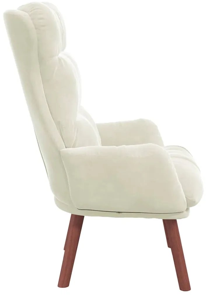 Poltrona relaxante Velvet Creme
