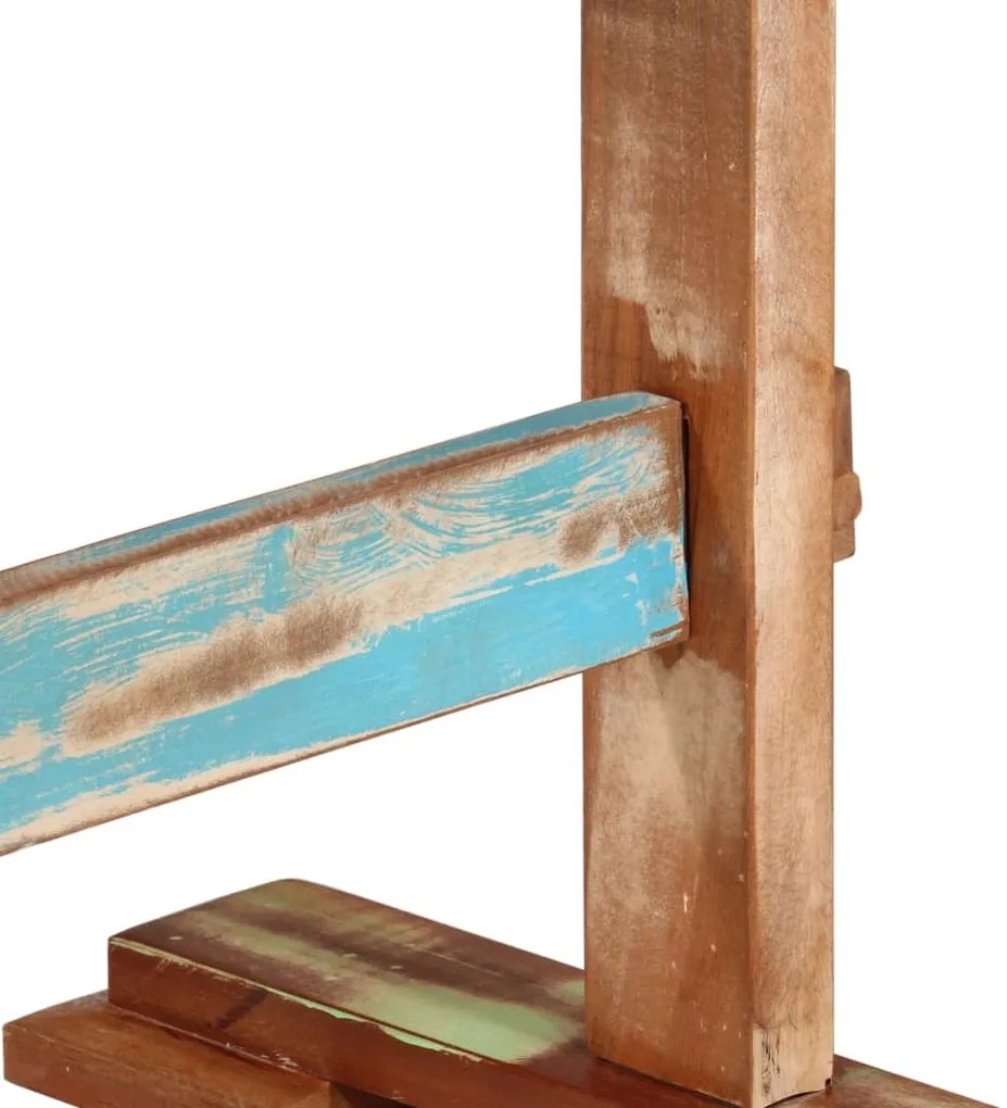 Mesa de jantar 110x55x78 cm madeira recuperada maciça