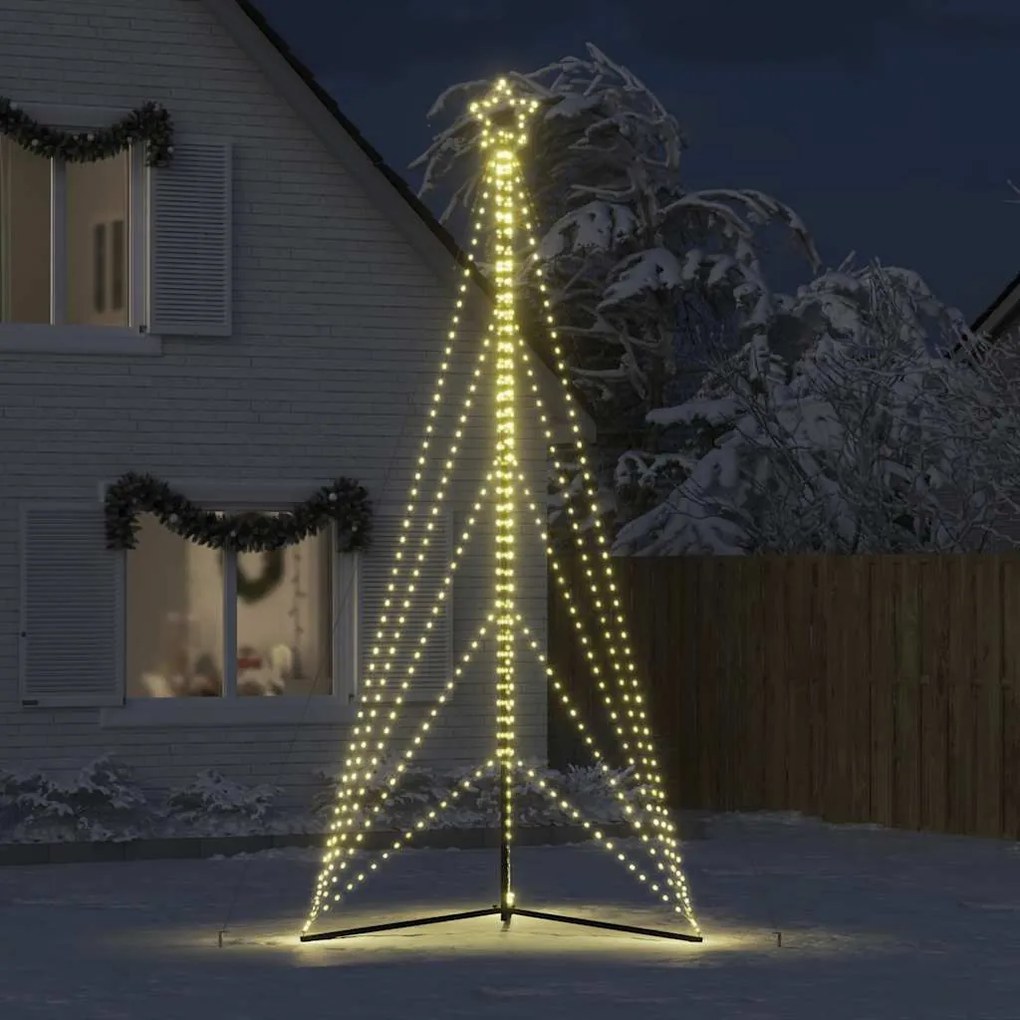 LED Árvore de Natal 615 LEDs Branco Quente 404,5 cm