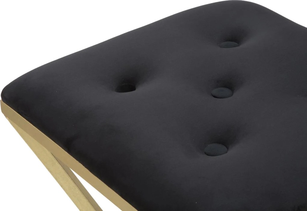 BANCO DE BAR PIRAMID 40X40X75 CM DOURADO E PRETO