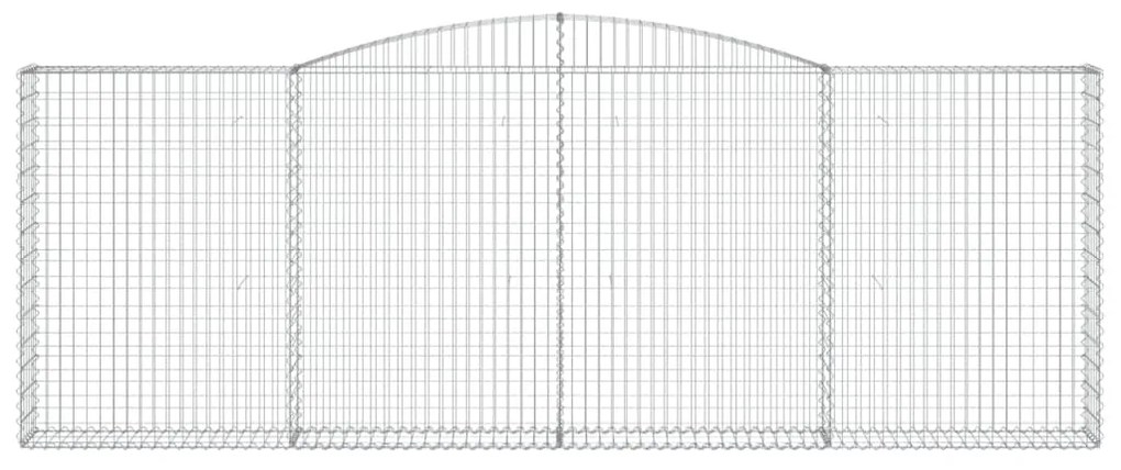 Cestos gabião arqueados 20 pcs 400x30x140/160 ferro galvanizado