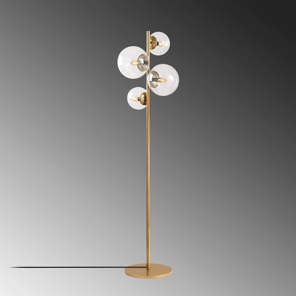 Candeeiro de Pé Fazli – Antique – 33 x 33 x 162 cm