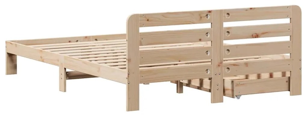 Cama sem colchão 160x200 cm madeira de pinho maciça